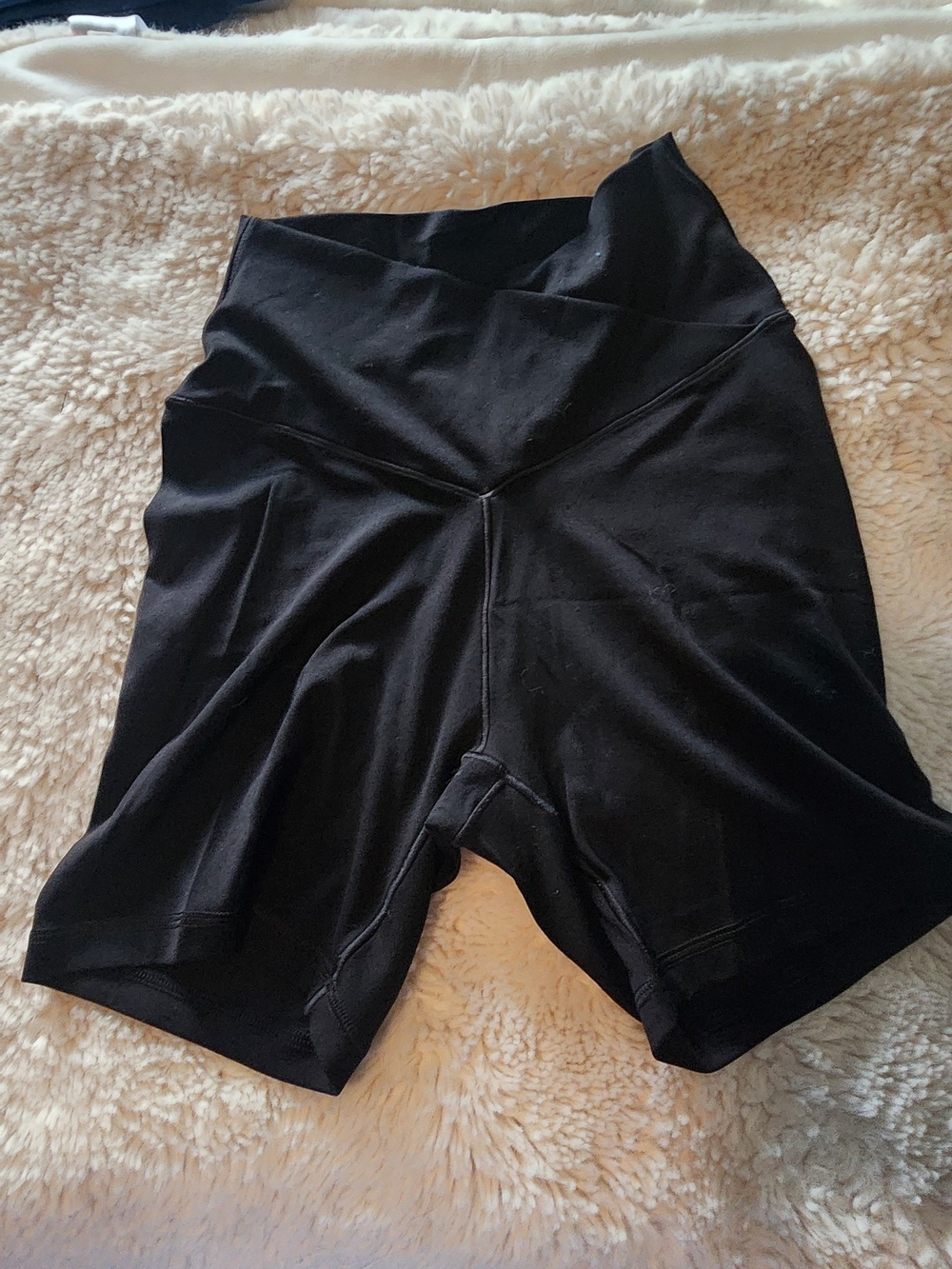 aerie High-Rise Black Bike Shorts